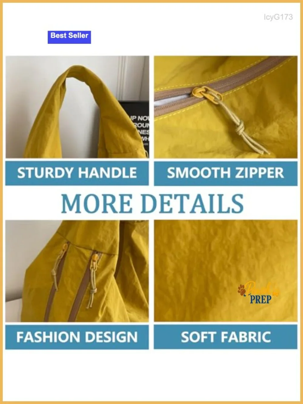 Large Nylon Hobo Bag Women Shoulder Tote Casual Shopper Handbag